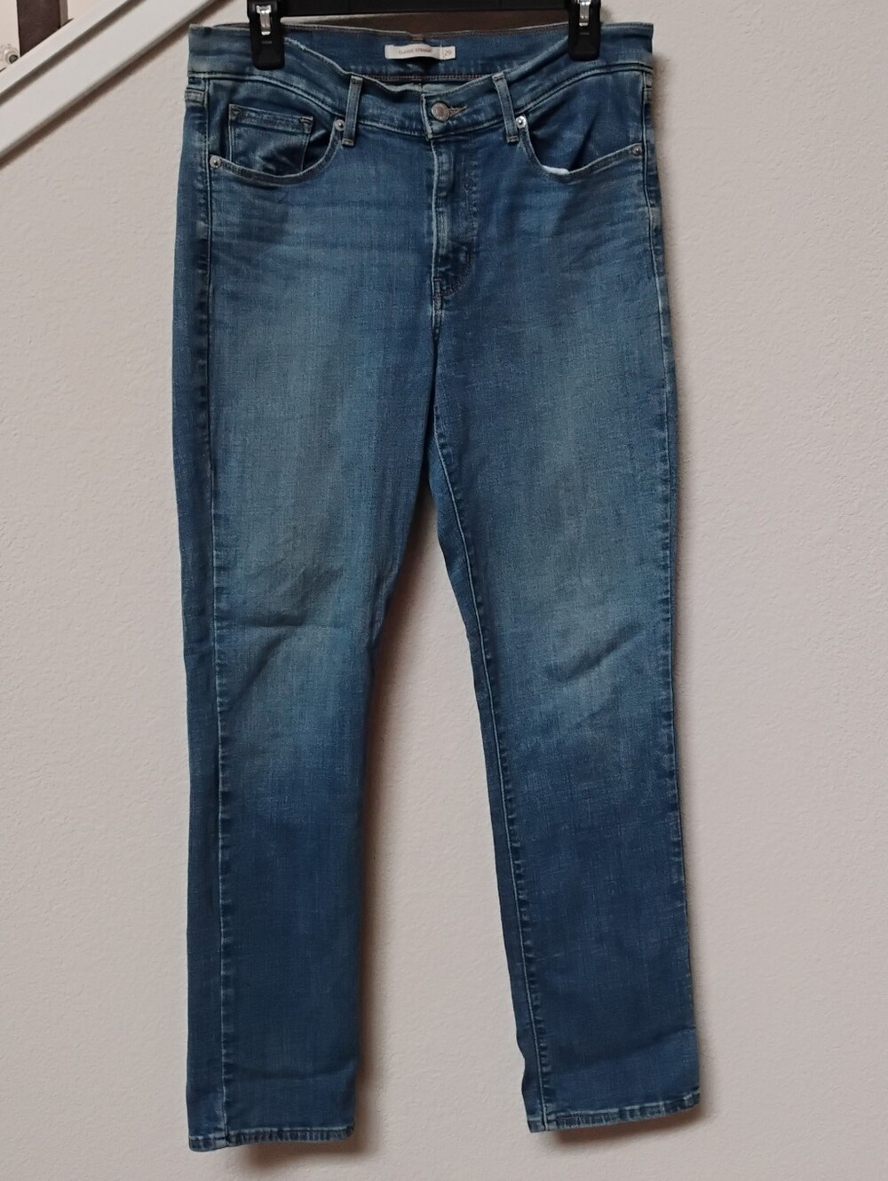Levi's Medium Blue Straight Leg Jeans